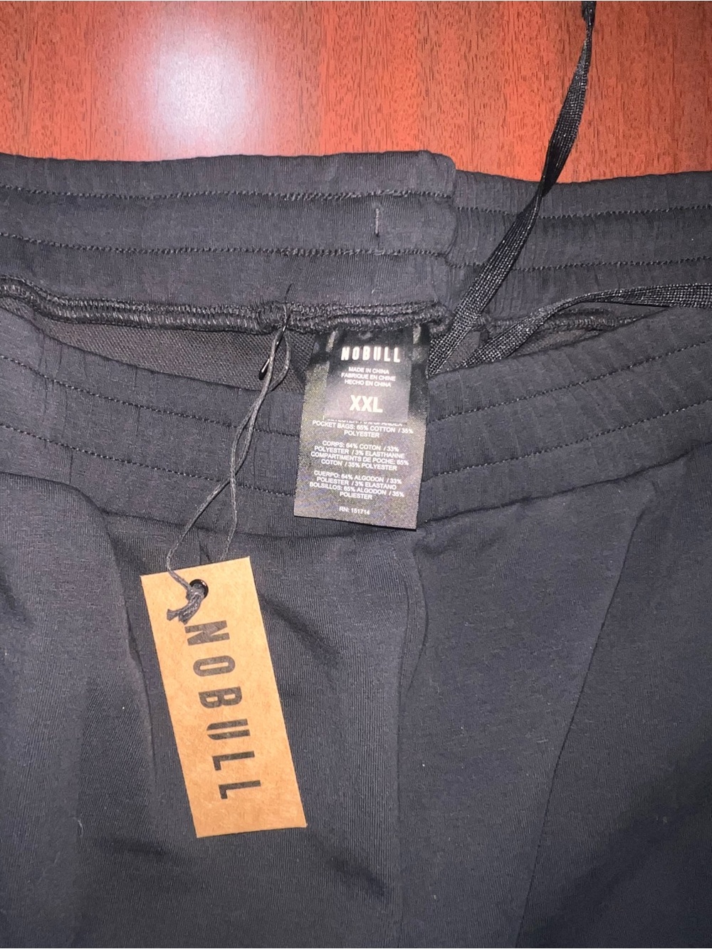 NOBULL Black Men's Slim Performance Joggers - Picture 3 of 5